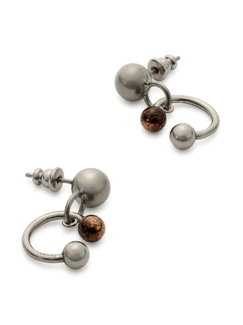 LEMAIRE Rattle brass earrings - Silver - zdjęcie produktu nr 2