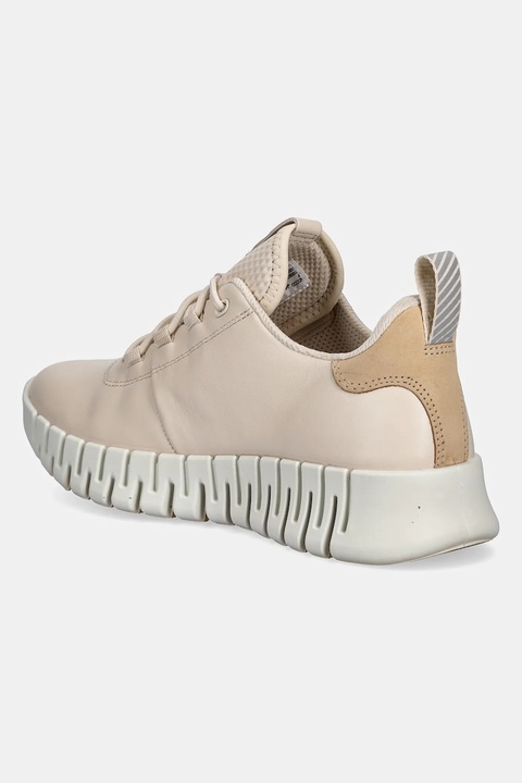 Ecco sneakersy skórzane Gruuv Sneaker Lea damskie kolor beżowy 218203-60720 - zdjęcie produktu nr 2