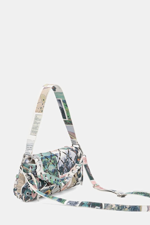 Desigual torebka JULIETT CUT OUT kolor zielony 25WAXD02 - zdjęcie produktu nr 2