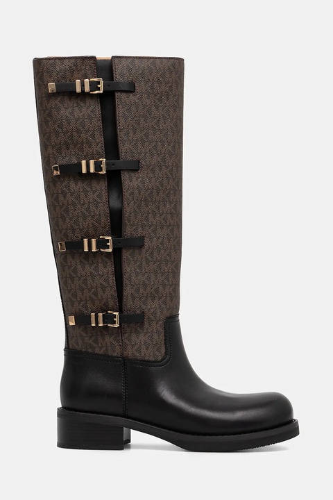 MICHAEL Michael Kors kozaki Darrington damskie kolor brązowy na płaskim obcasie 40F5DTFB7L.292 - zdjęcie produktu nr 2