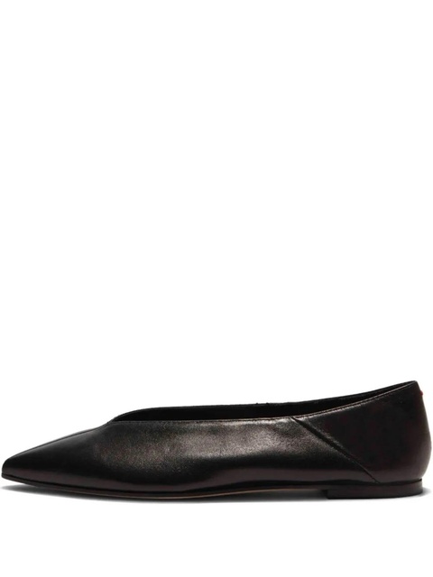 Aeyde Moa pointed-toe ballerinas - Black - zdjęcie produktu nr 1