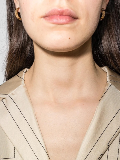 Tory Burch Miller stud hoop earrings - Gold - zdjęcie produktu nr 2