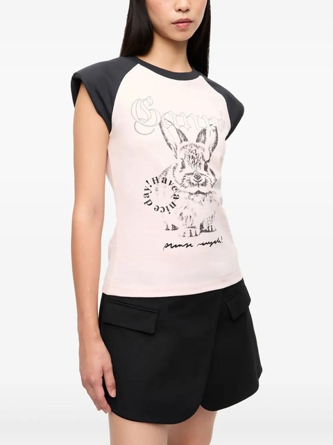 GANNI printed T-shirt - Pink - zdjęcie produktu nr 2