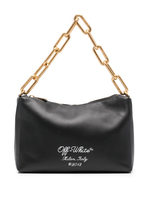 Off-White Block leather tote bag - Black - zdjęcie produktu nr 1