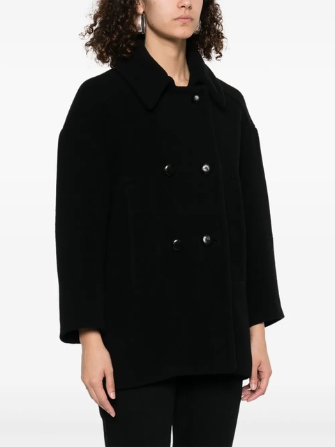 ISABEL MARANT Fiby coat - Black - zdjęcie produktu nr 2