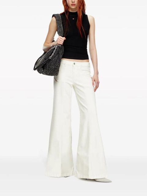 Diesel D-Akii mid-rise flared jeans - White - zdjęcie produktu nr 2
