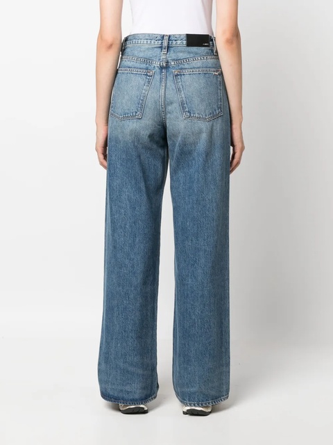 AMIRI high-rise wide-leg jeans - Blue - zdjęcie produktu nr 2