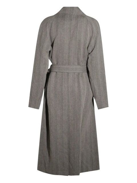 Loro Piana double-breasted trench coat - Grey - zdjęcie produktu nr 2