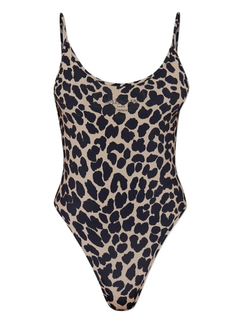 Balmain leopard-print swimsuit - Black - zdjęcie produktu nr 1