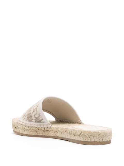 Tod's embroidered sandals - Neutrals - zdjęcie produktu nr 2