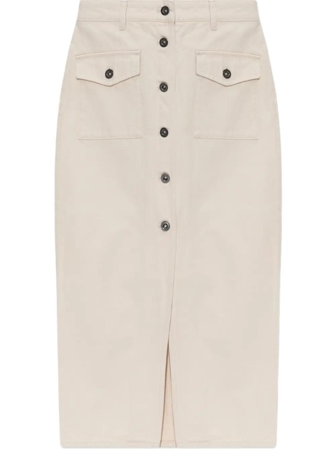 Self-Portrait cotton skirt - White - zdjęcie produktu nr 1