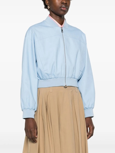 Maje cropped bomber jacket - Blue - zdjęcie produktu nr 2
