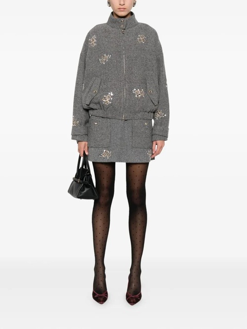 Maje sequin-embellished bomber jacket - Grey - zdjęcie produktu nr 1