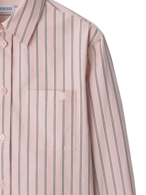 Burberry striped cotton shirt - Pink - zdjęcie produktu nr 1