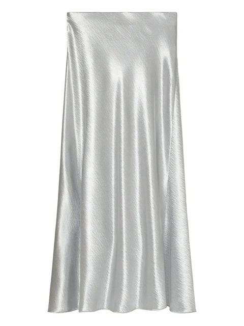 Tory Burch satin midi skirt - Silver - zdjęcie produktu nr 1