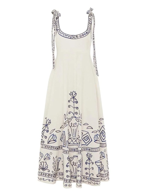 ALEMAIS Leela midi dress - Neutrals - zdjęcie produktu nr 1