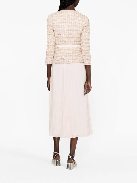 Self-Portrait fully-pleated flared dress - Pink - zdjęcie produktu nr 2