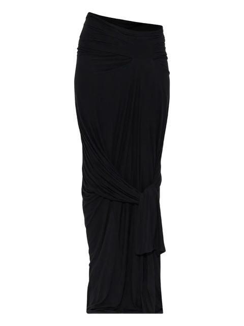 ENTIRE STUDIOS draped knot-detail skirt - Black - zdjęcie produktu nr 1