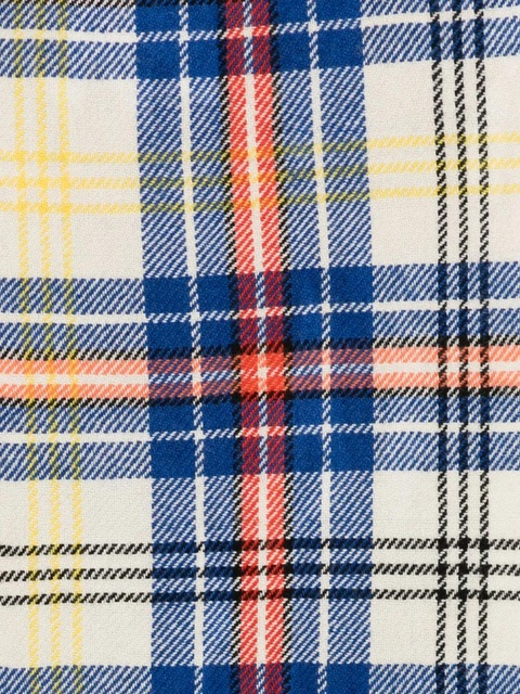 Vivienne Westwood Yak tartan-pattern scarf - Blue - zdjęcie produktu nr 2