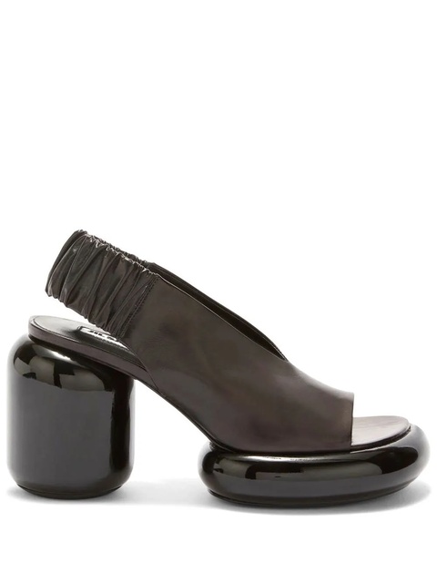 Jil Sander block-heel leather sandals - Black - zdjęcie produktu nr 1