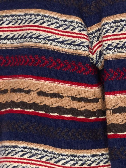 Guest In Residence striped fringed sweater - Blue - zdjęcie produktu nr 2