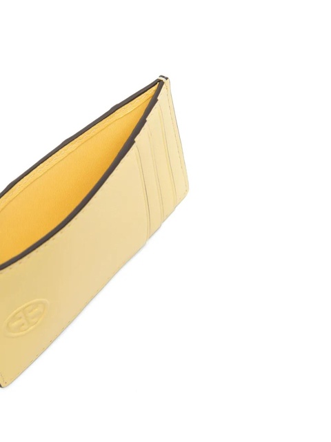 Tory Burch Fleming diamond-pattern cardholder - Yellow - zdjęcie produktu nr 2