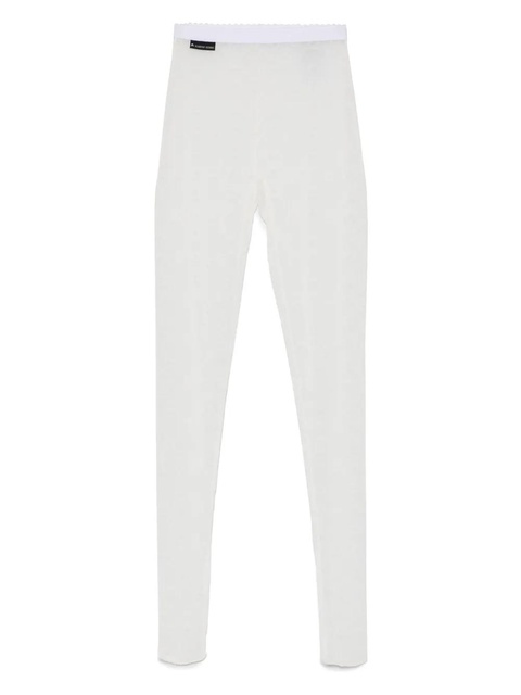 Marine Serre flocked mesh tights - White - zdjęcie produktu nr 1