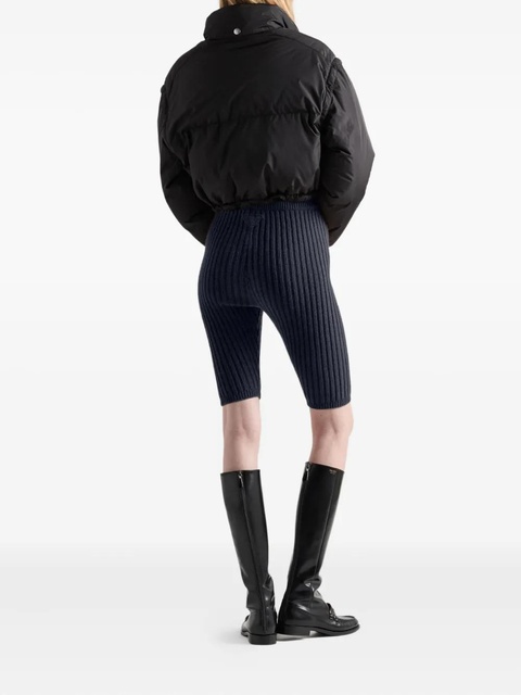 Prada ring-collar cropped down jacket - Black - zdjęcie produktu nr 2