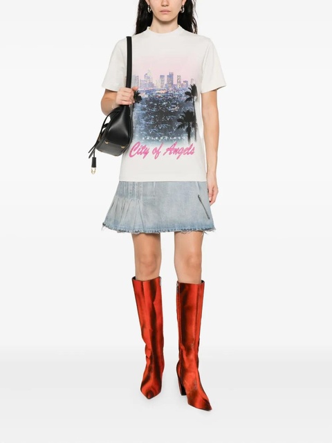 Balenciaga graphic-print layered mini dress - Neutrals - zdjęcie produktu nr 2