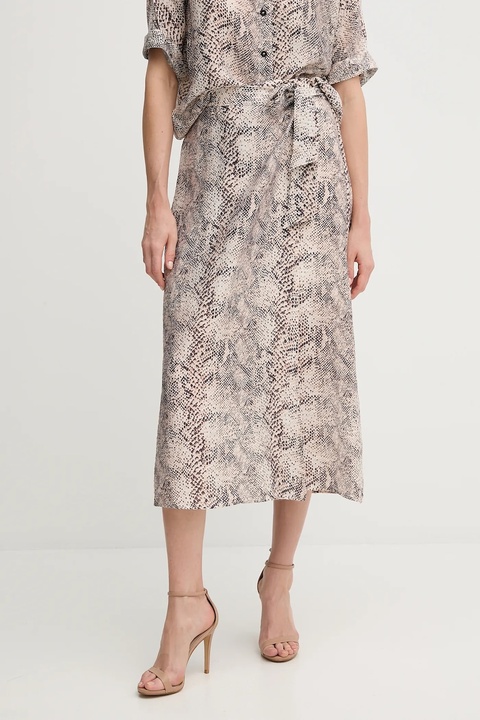 Marc Aurel spódnica kolor beżowy midi rozkloszowana 2267-1010-93417 - zdjęcie produktu nr 1