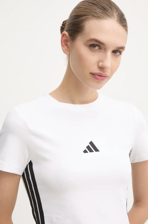 adidas t-shirt Essentials damski kolor biały JE1239 - zdjęcie produktu nr 2