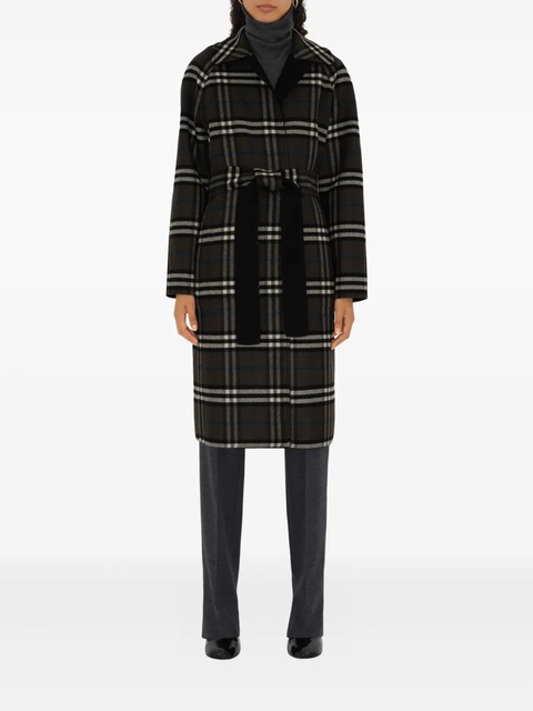 Burberry belted reversible wool coat - Black - zdjęcie produktu nr 2