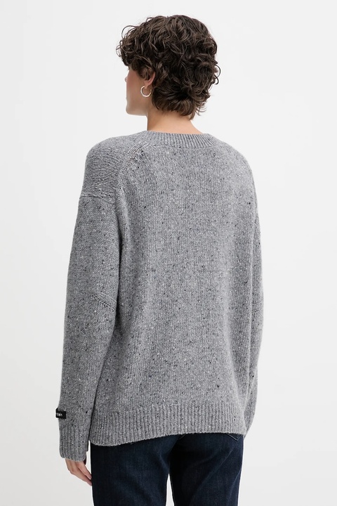 Calvin Klein Jeans sweter damski kolor szary lekki LV044D328G - zdjęcie produktu nr 1