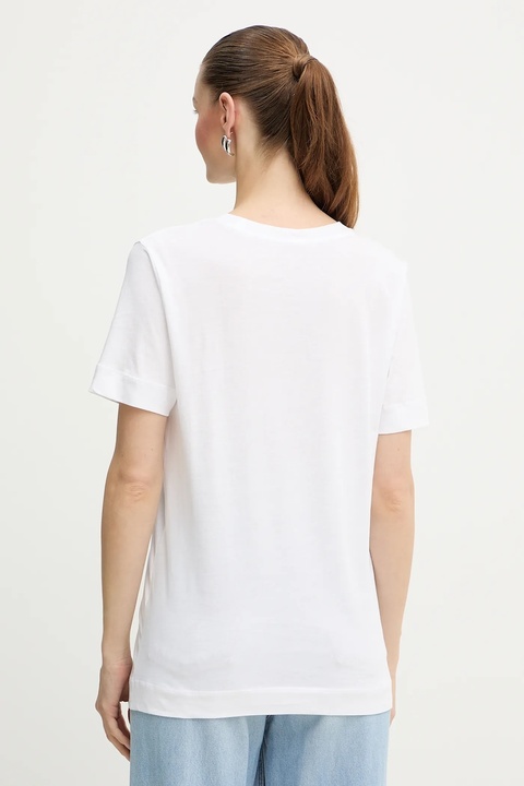 Armani Exchange t-shirt bawełniany damski kolor biały XW001348 AF17172 - zdjęcie produktu nr 2