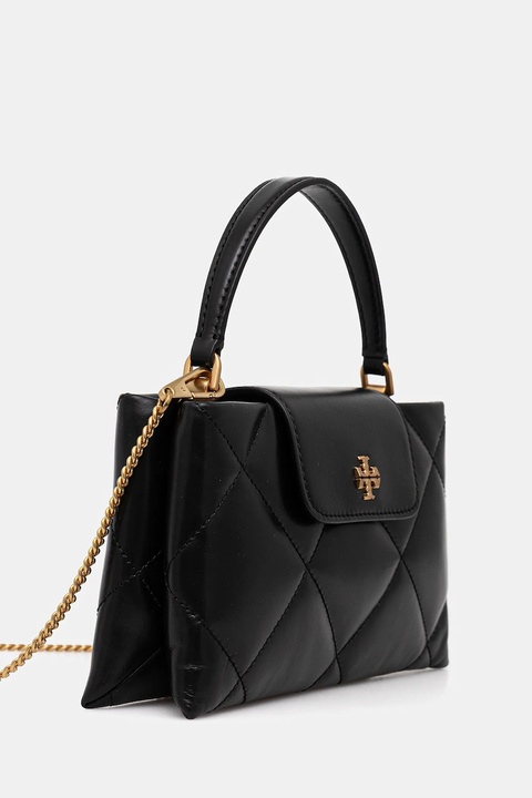 Tory Burch torebka skórzana Kira Diamond kolor czarny 174999-001 - zdjęcie produktu nr 2