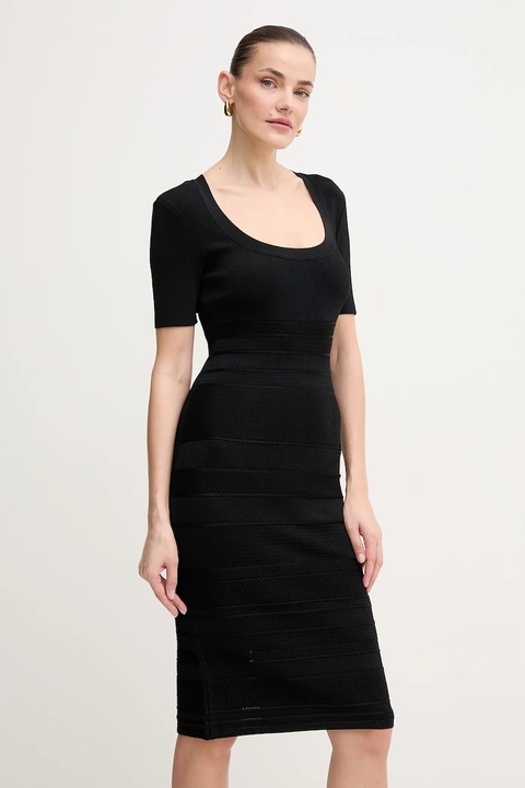 Herve Leger sukienka Marianne kolor czarny mini dopasowana MSB8518700 - zdjęcie produktu nr 1