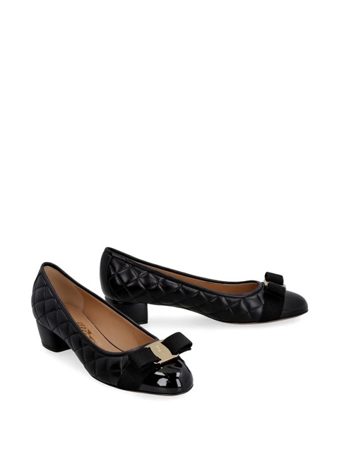 Ferragamo Ornament Vara-bow 40mm pumps - Black - zdjęcie produktu nr 2