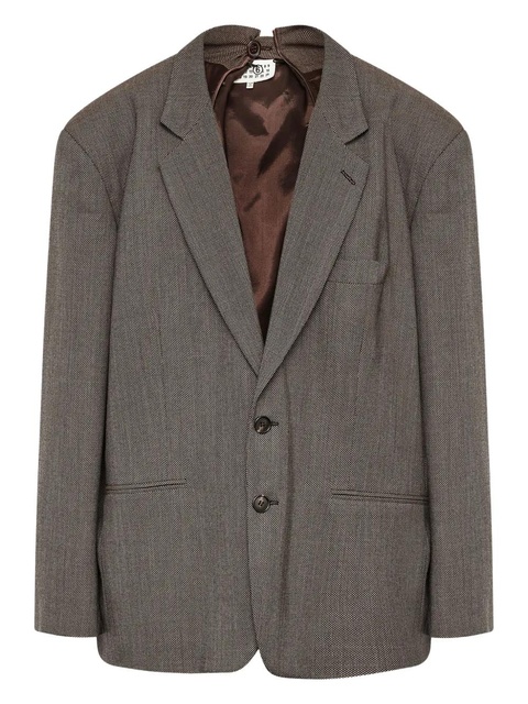 MM6 Maison Margiela single-breasted blazer - Grey - zdjęcie produktu nr 2