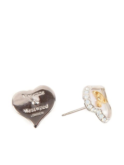 Vivienne Westwood heart-shaped earrings - Silver - zdjęcie produktu nr 2