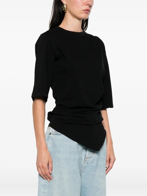 Róhe draped T-shirt - Black - zdjęcie produktu nr 2