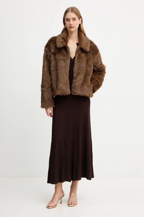 Bardot płaszcz kolor brązowy 59474JB3 - zdjęcie produktu nr 2