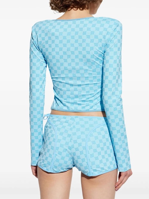 MISBHV monogram cropped top - Blue - zdjęcie produktu nr 2