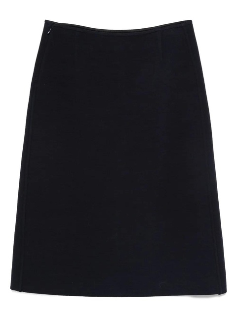 Jil Sander seam-pockets midi straight skirt - Blue - zdjęcie produktu nr 2
