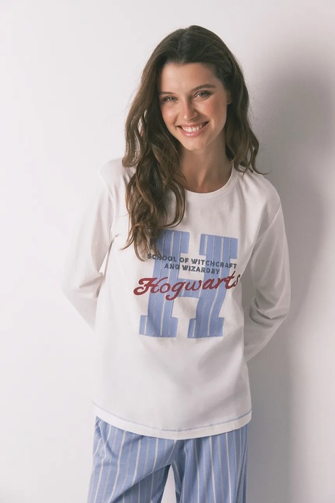 women'secret piżama bawełniana damska kolor biały bawełniana 3132131 - zdjęcie produktu nr 2