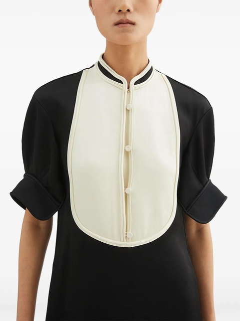 Jil Sander bib-collar mini dress - Black - zdjęcie produktu nr 2