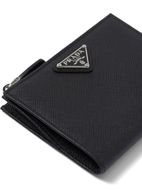 Prada triangle-logo Saffiano leather wallet - Black - zdjęcie produktu nr 2