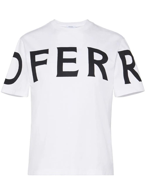 Ferragamo logo-print cotton T-shirt - White - zdjęcie produktu nr 1