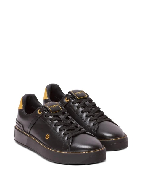 Balmain B-Court leather sneakers - Black - zdjęcie produktu nr 2