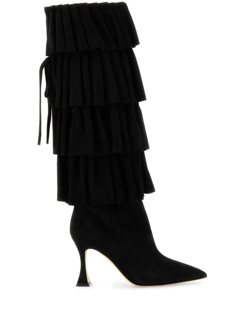 Manolo Blahnik 90mm Miralone boots - Black - zdjęcie produktu nr 2