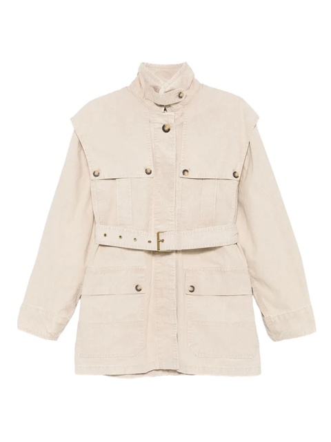 MARANT ÉTOILE belted flap-pocket jacket - Neutrals - zdjęcie produktu nr 1